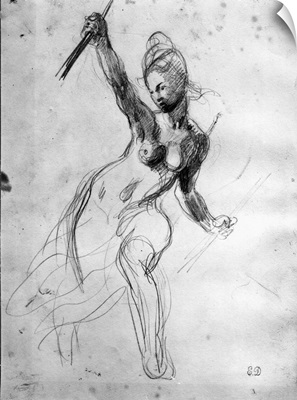 Female Nude, study for Liberty Leading the People