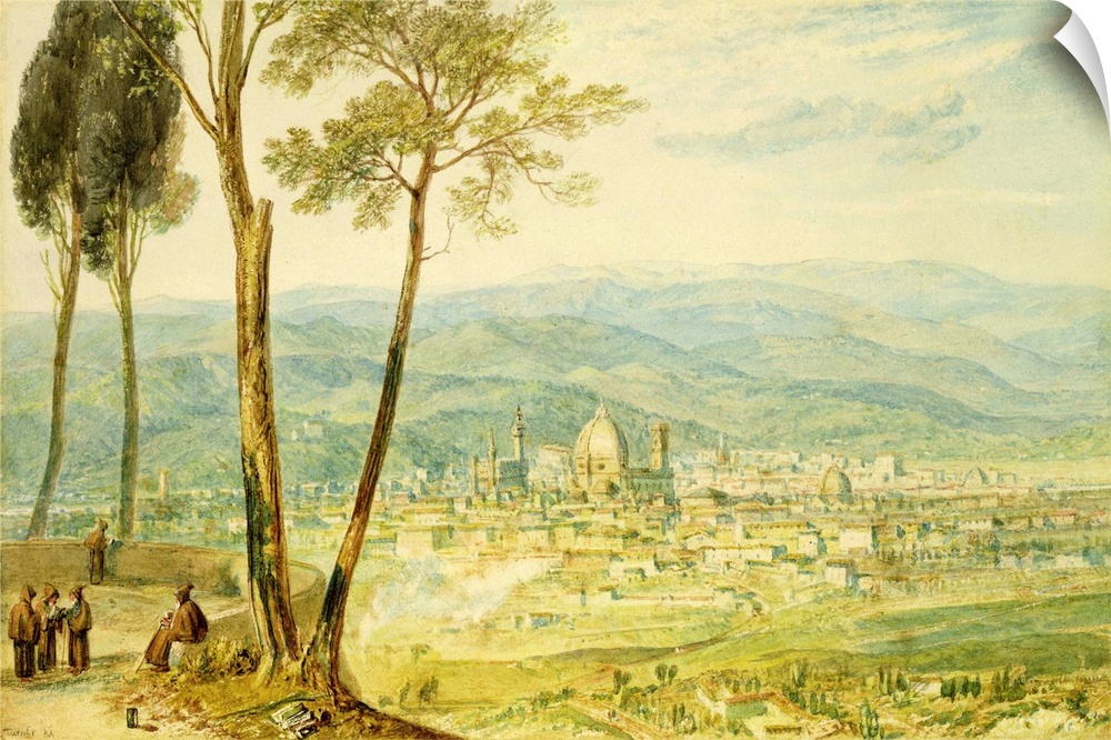 AGN81592 Credit: Florence from the road to Fiesole (w/c) by Joseph Mallord William Turner (1775-1851)Agnew