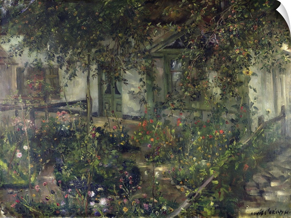 BAL79034 Flower garden in bloom, 1904  by Corinth, Lovis (Franz Heinrich Louis) (1858-1925); oil on canvas; Wiesbaden Muse...
