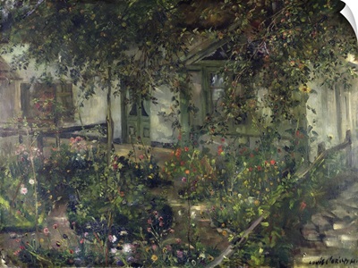 Flower garden in bloom, 1904