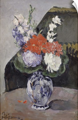 Flowers In A Small Delft Vase, C.1873