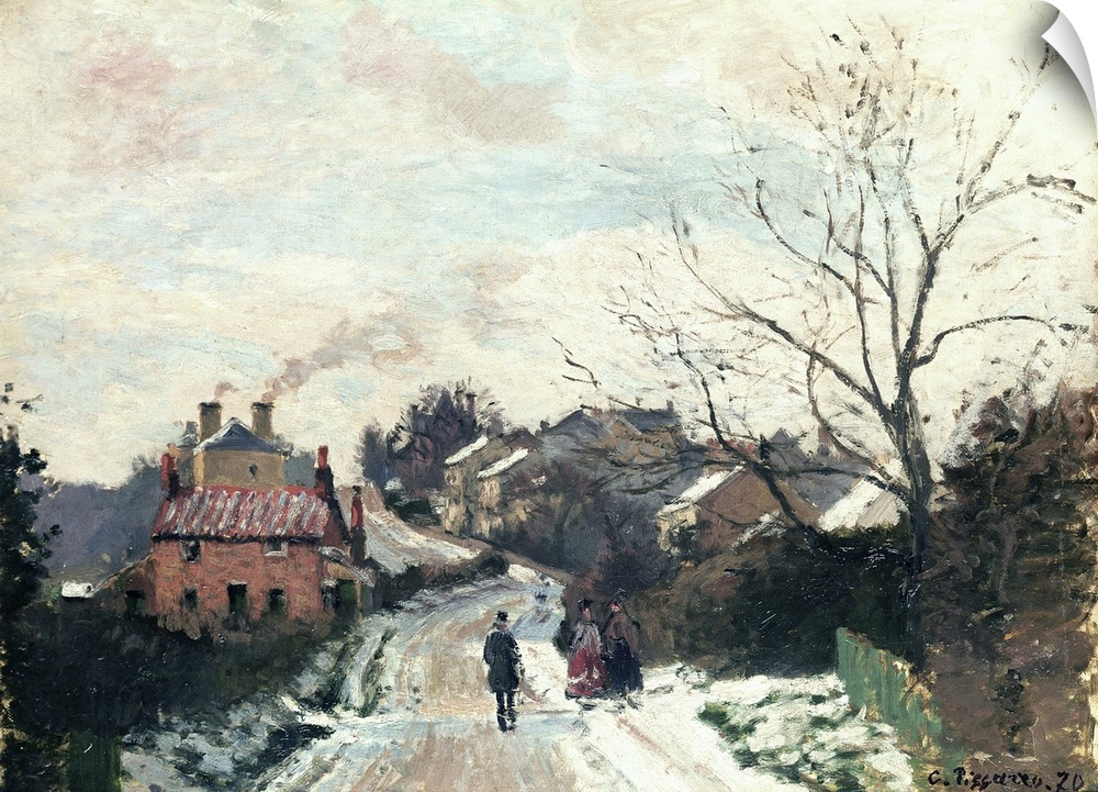 XCF282052 Fox hill, Upper Norwood, 1870 (oil on canvas)  by Pissarro, Camille (1831-1903); National Gallery, London, UK; F...
