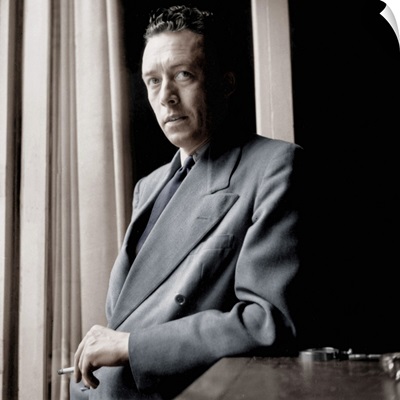 French Writer Albert Camus (1913-1960) At Home June 13, 1947