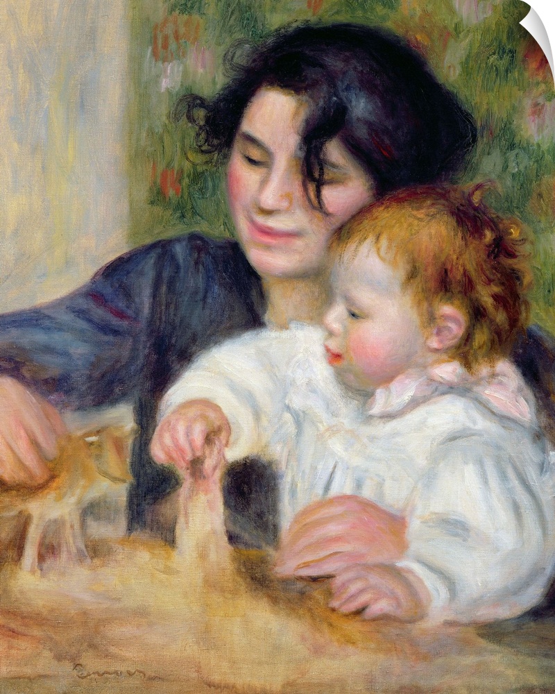 XIR19115 Gabrielle and Jean, c.1895-6 (oil on canvas)  by Renoir, Pierre Auguste (1841-1919); 65x54 cm; Musee de l'Oranger...