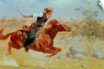 Galloping Horseman, c.1890