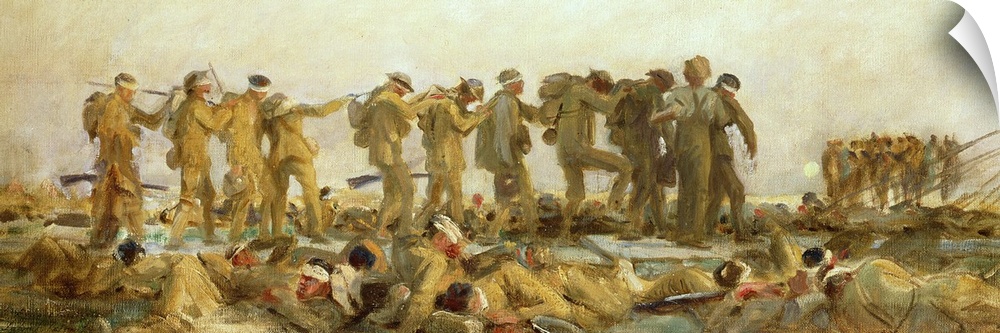 CH256920 Credit: Gassed, an oil study, 1918-19 (oil on canvas) by John Singer Sargent (1856-1925)Private Collection/ Photo...