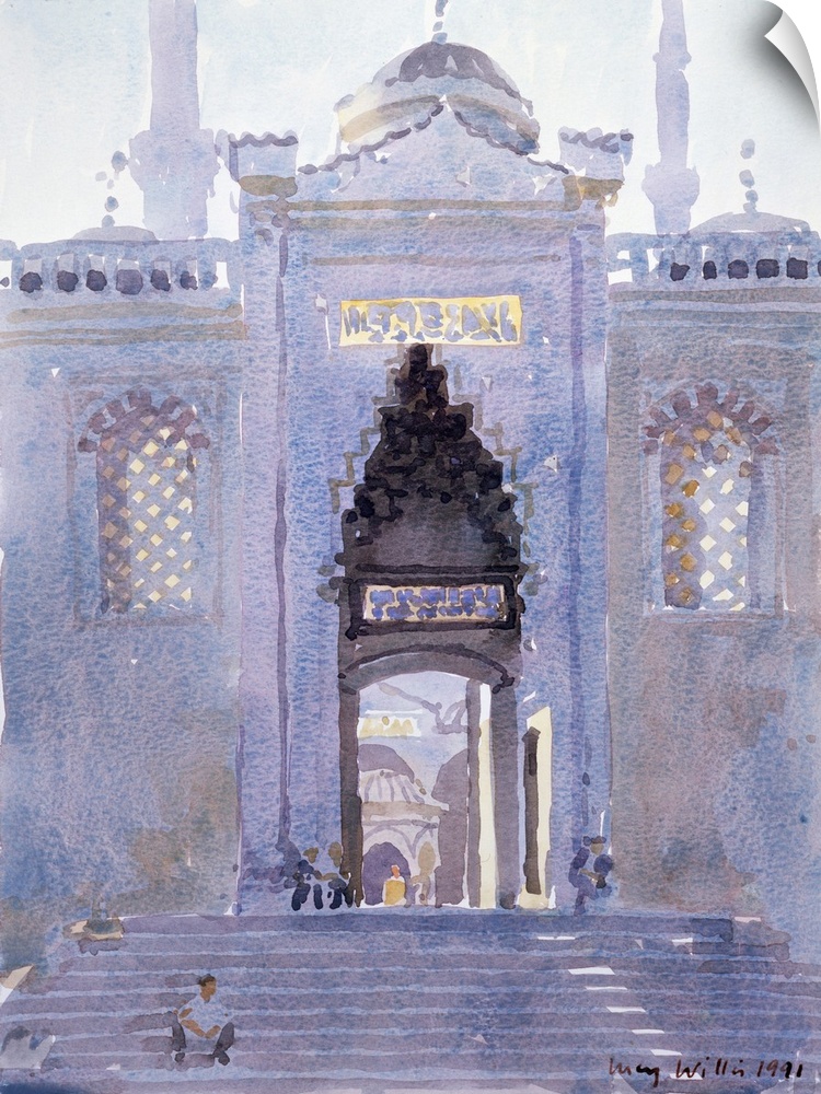 LUW131354 Gateway to The Blue Mosque, 1991 (w/c on paper) by Willis, Lucy (Contemporary Artist); 43.2x31.8 cm; Private Col...