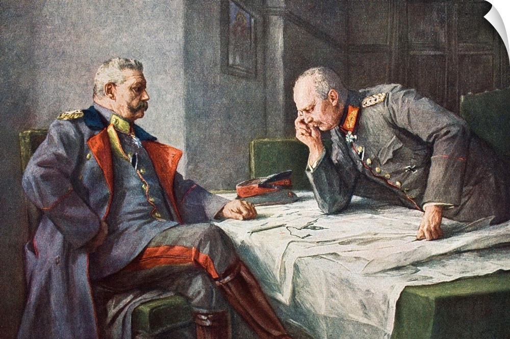 General Paul von Beneckendorff und von Hindenburg (1847-1934) was a Field Marshal and statesman, Erich Friedrich Wilhelm L...