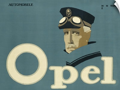 German advertisement for 'Opel' brand cars, Berlin, 1911