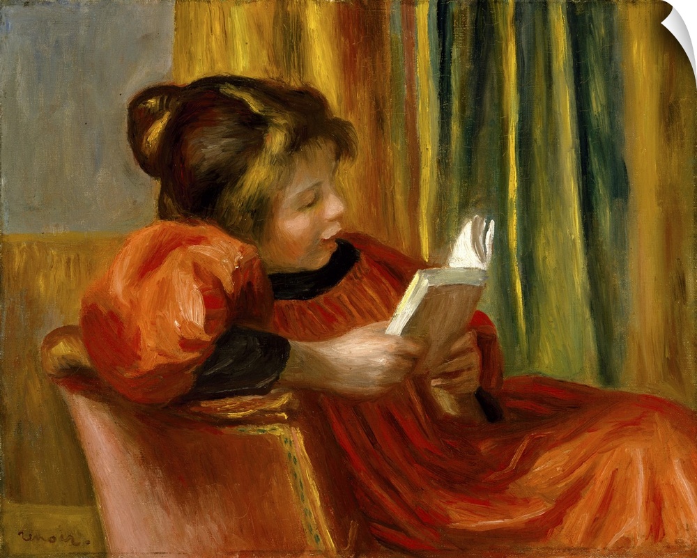 Girl Reading,1890 (Originally oil on canvas)