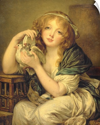 Girl with the Doves (after Greuze)