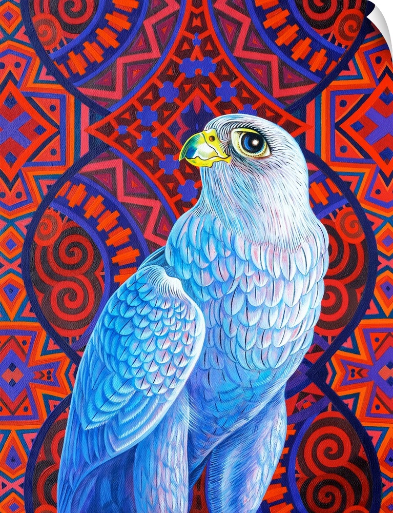 Grey falcon, 2017, (originally oil on canvas) by Tattersfield, Jane
