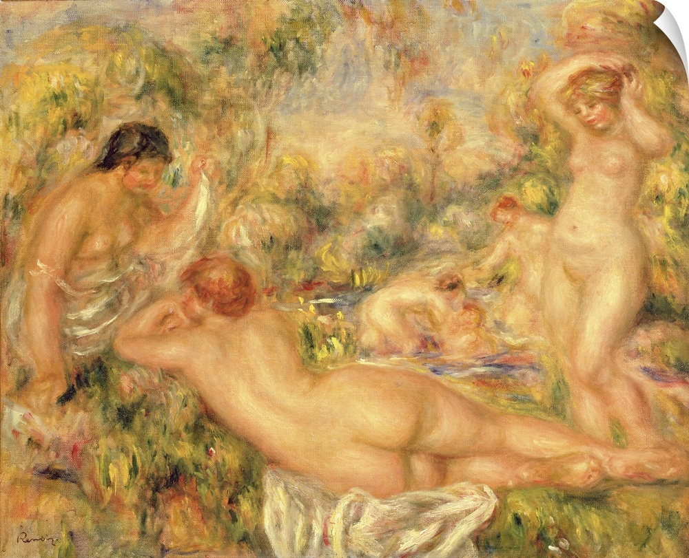 Group Of Bathers, 1918 (Originally oil on canvas)