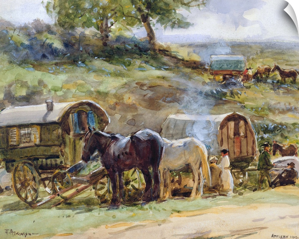 Gypsy Encampment, Appleby, 1919