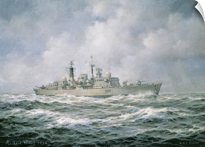 H.M.S. ""Exeter"" at Sea, 1990