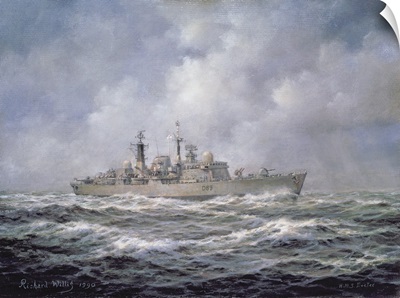 H.M.S. Exeter, Type 42, Destroyer, 1990