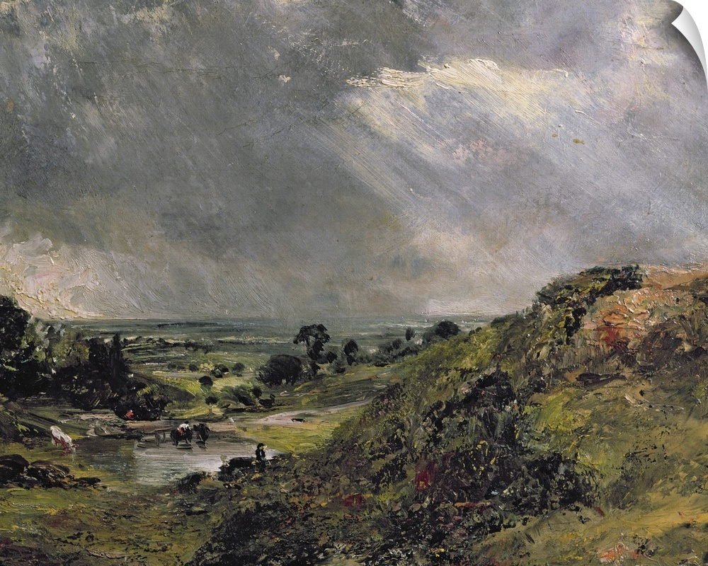 STC5737 Credit: Hampstead Heath, Branch Hill Pond, 1828 (oil on canvas) by John Constable (1776-1837)Victoria