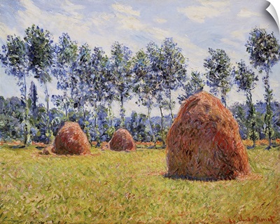 Haystacks At Giverny, 1884