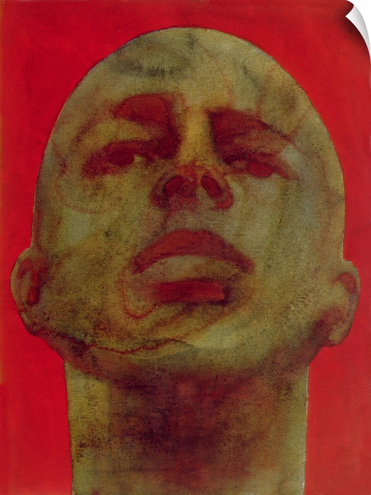 Contemporary watercolor portrait of a man.