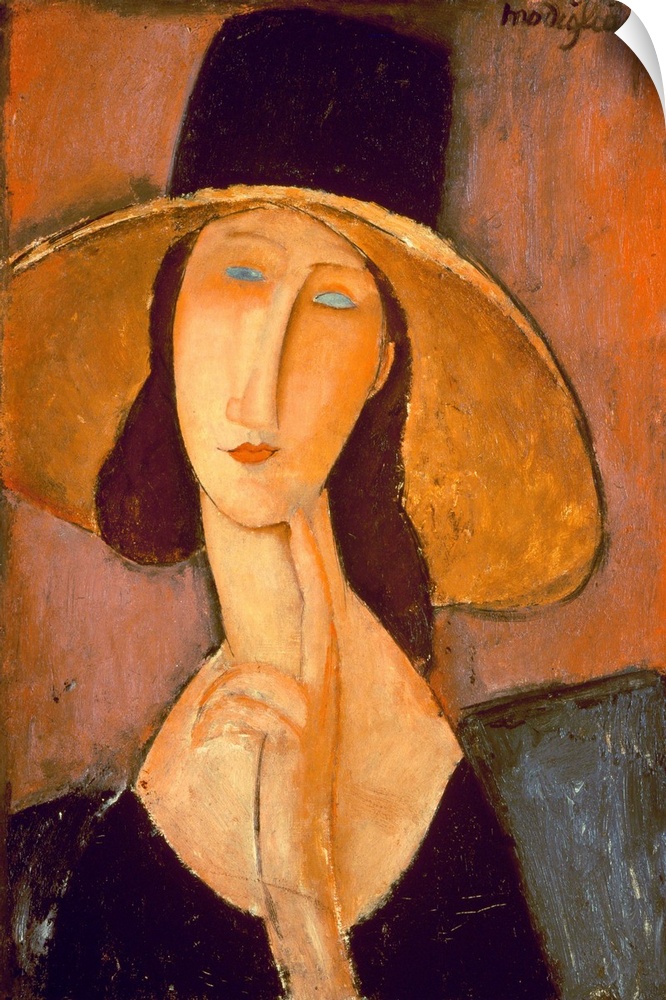 CH378360 Head of a Woman (oil on canvas) by Modigliani, Amedeo (1884-1920); Private Collection; (add.info.: Tete de Femme;...