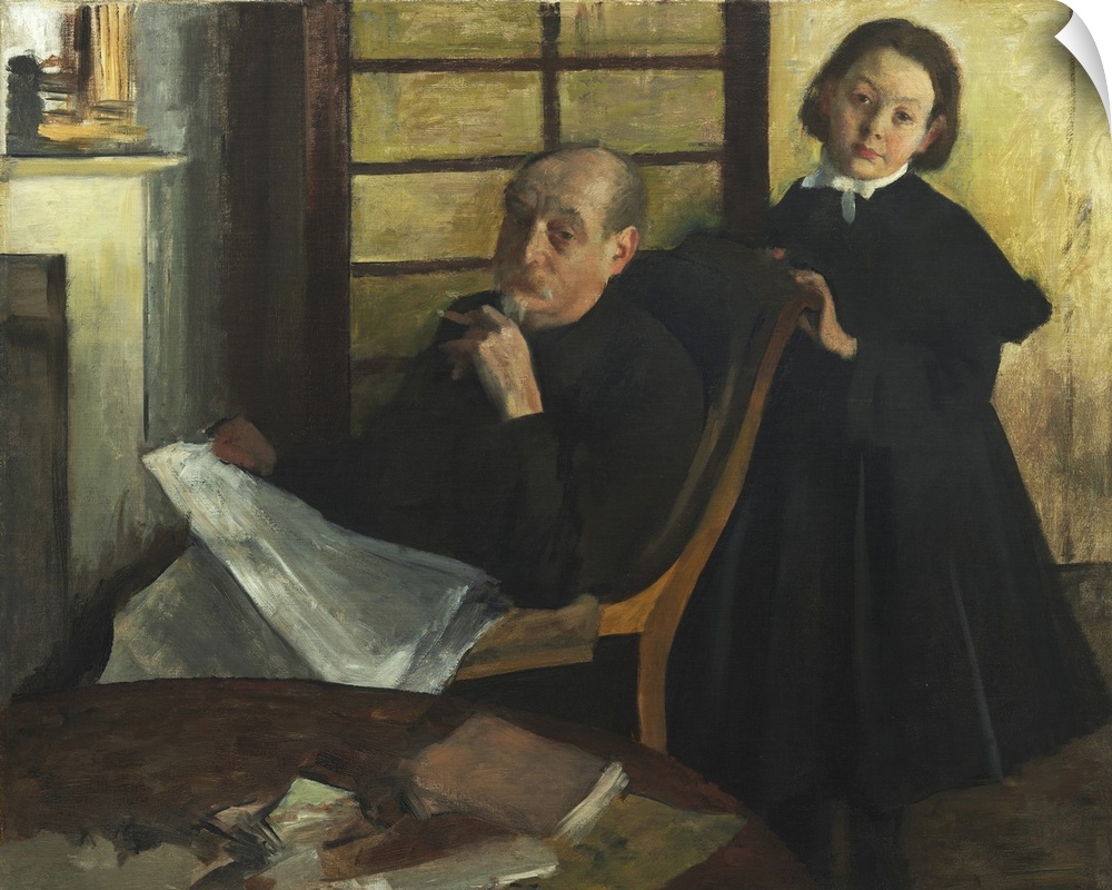 Henri Degas and His Niece Lucie Degas, The Artist's Uncle and Cousin, 1875-76, oil on canvas.