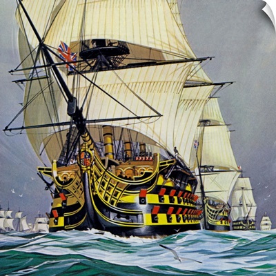 HMS Victory Before Trafalgar