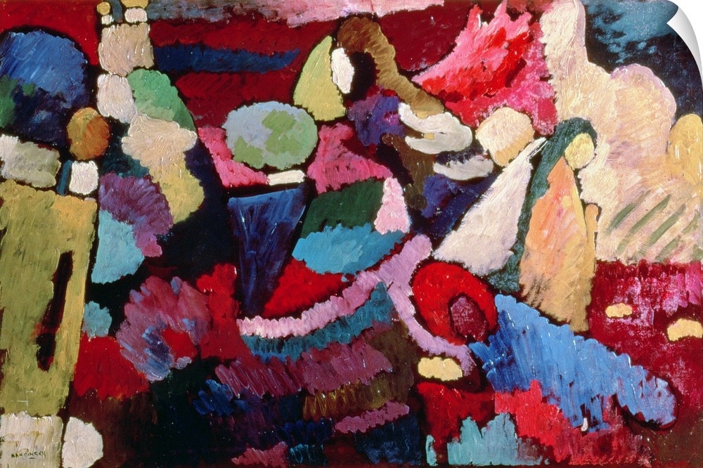 Improvisation, 1910 (originally oil on panel) by Kandinsky, Wassily (1866-1944)