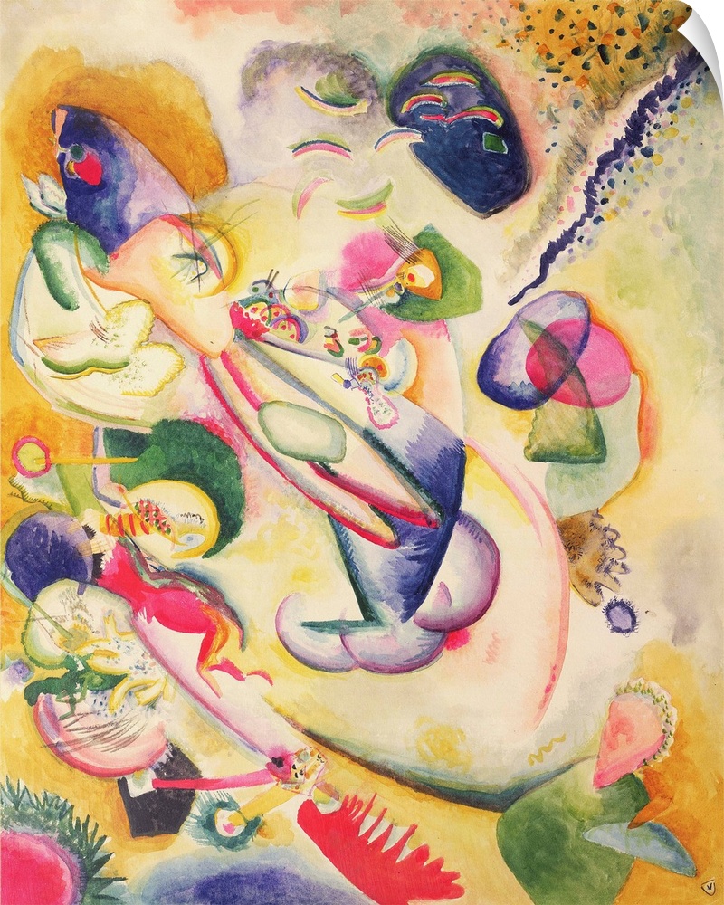 Improvisation, c.1914 (originally w/c and pencil on paper) by Kandinsky, Wassily (1866-1944)