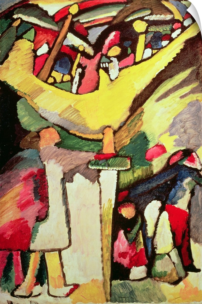 Improvisation 8, 1909 (originally oil on canvas) by Kandinsky, Wassily (1866-1944)