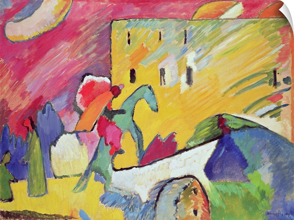 Improvisation III, 1909 (originally oil on canvas) by Kandinsky, Wassily (1866-1944).