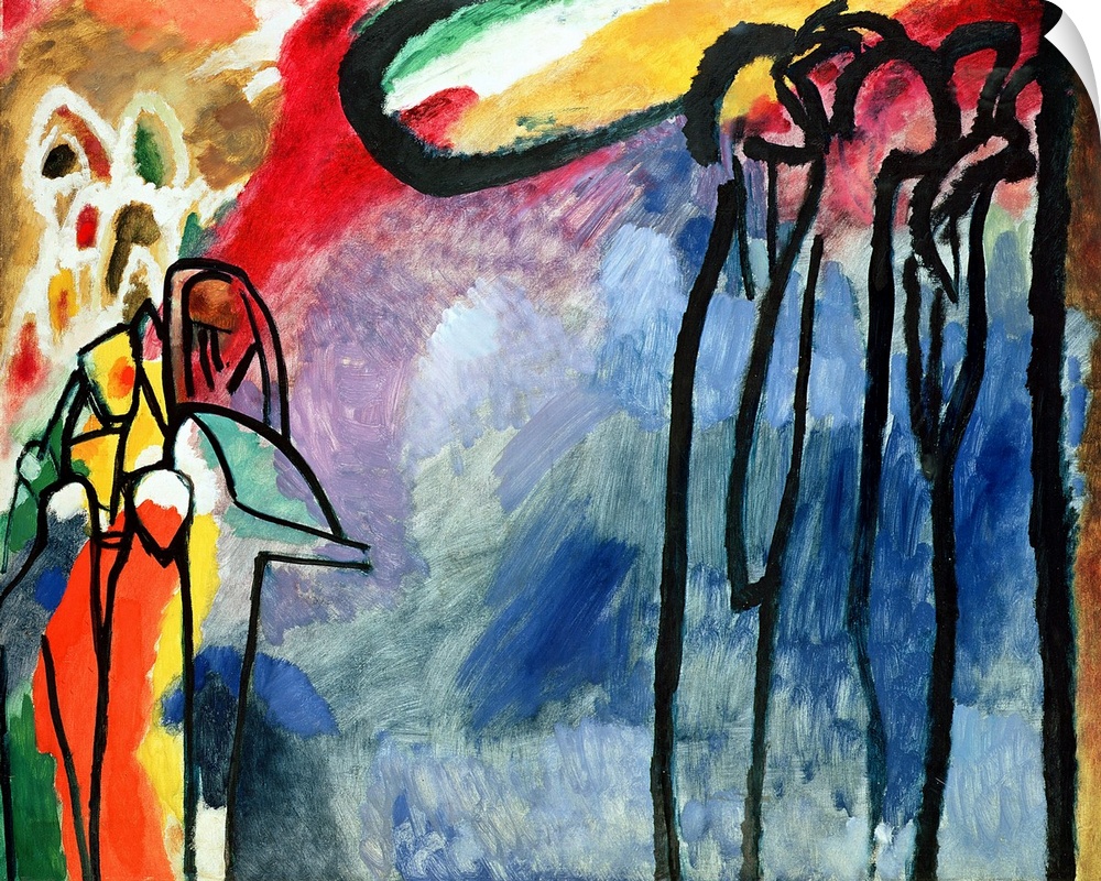 Improvisation No. 19, 1911 (originally oil on canvas) by Kandinsky, Wassily (1866-1944)