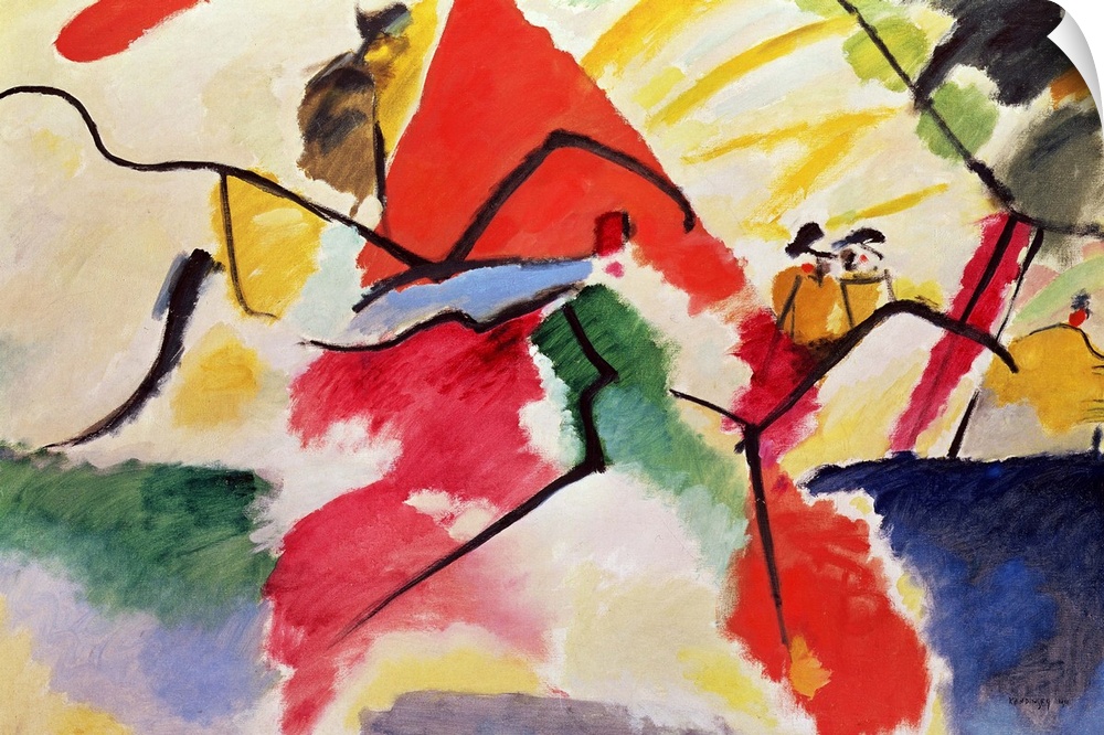 Improvisation No. 5, 1911 (originally oil on canvas) by Kandinsky, Wassily (1866-1944)