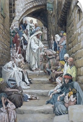 In the Villages the Sick were Brought Unto Him, illustration for The Life of Christ