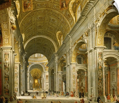 Interior of St. Peter's, Rome, 1750