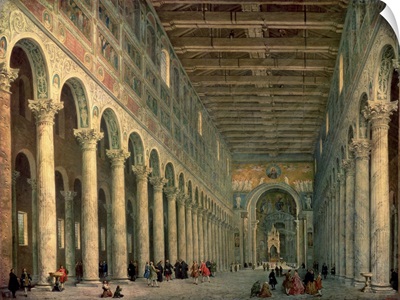 Interior of the Church of San Paolo Fuori le Mura, Rome, 1750