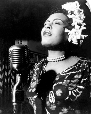 Jazz And Blues Singer Billie Holiday In The 1940s