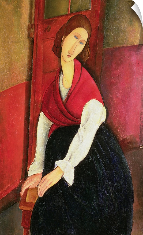 MFA120749 Jeanne Hebuterne, 1919 (oil on canvas) by Modigliani, Amedeo (1884-1920); 127.5x81 cm; Private Collection; Itali...