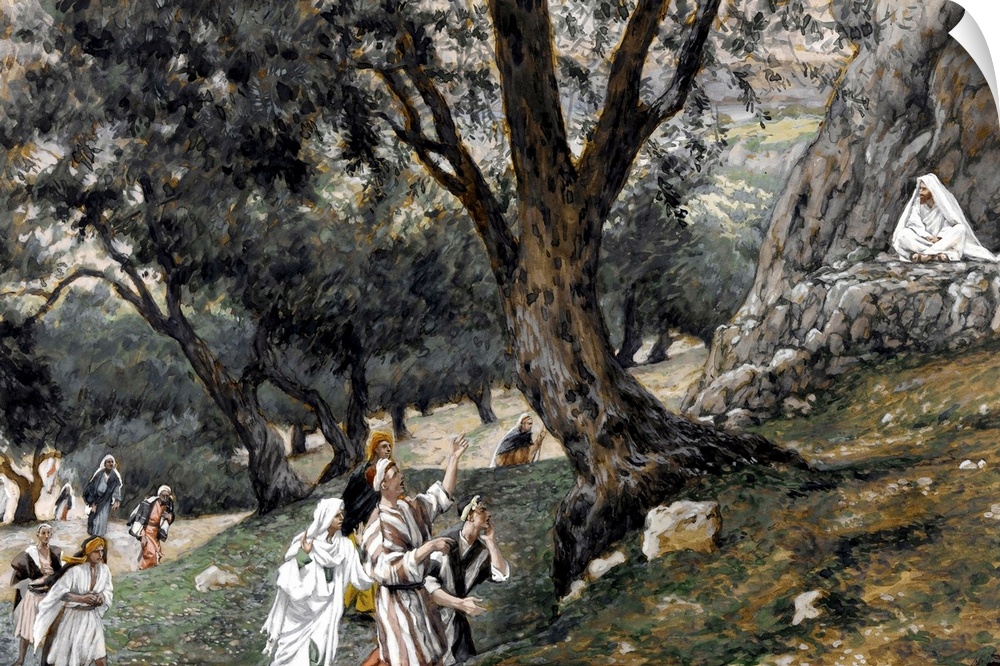 Jesus Went out into a Desert Place, illustration for 'The Life of Christ', c.1884-96 (w/c