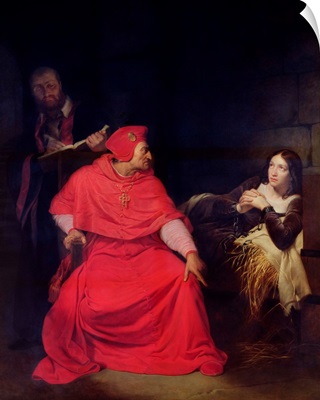 Joan of Arc (1412-31) and the Cardinal of Winchester in 1431, 1824