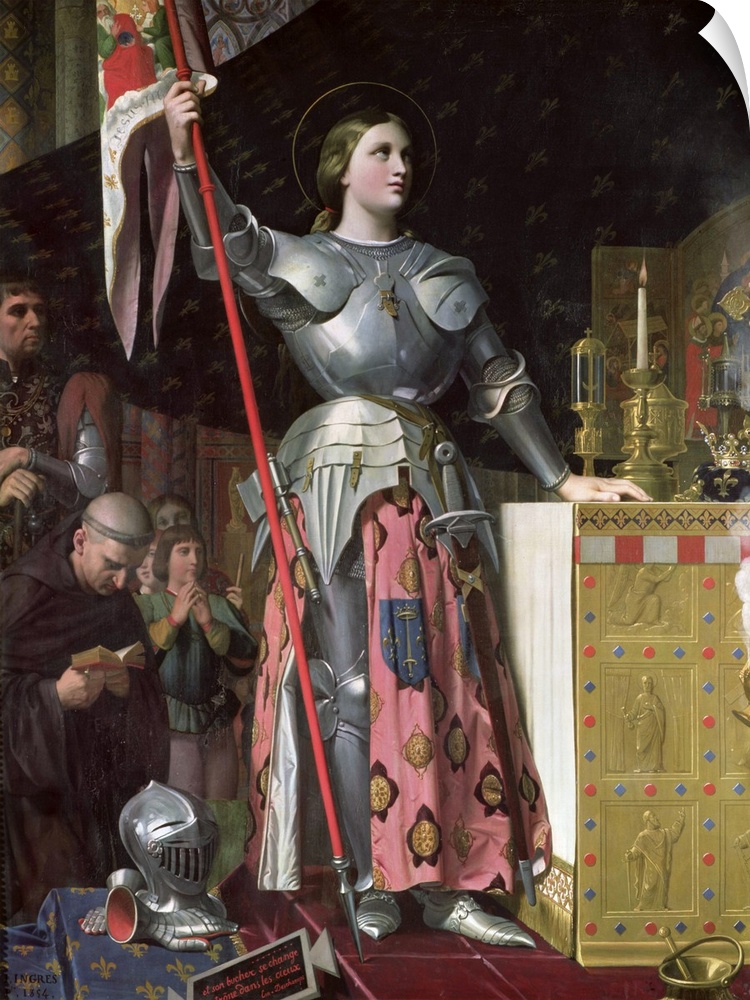 XIR66704 Joan of Arc (1412-31) at the Coronation of King Charles VII (1403-61) 17th July 1429, 1854 (oil on canvas)  by In...