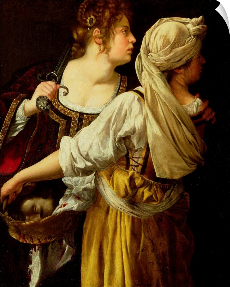XAL170402 Judith and her Servant (oil on canvas) by Gentileschi, Artemisia (1597-c.1651); Palazzo Pitti, Florence, Italy; ...