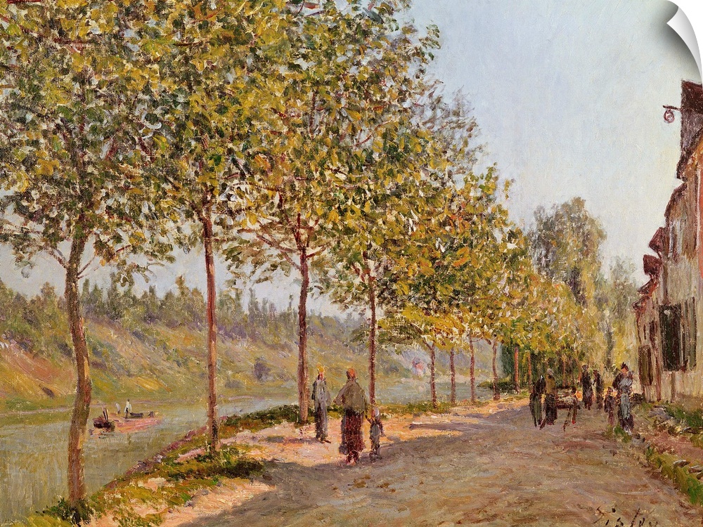 XIR156237 June Morning in Saint-Mammes, 1884 (oil on canvas)  by Sisley, Alfred (1839-99); Bridgestone Museum of Art, Toky...