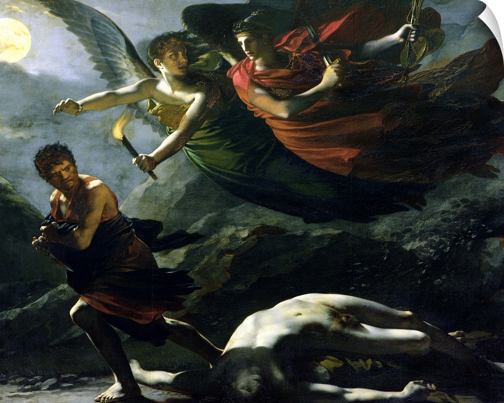 XIR83754 Justice and Divine Vengeance pursuing Crime, 1808 (oil on canvas); by Prud'hon, Pierre-Paul (1758-1823); 244x294 ...