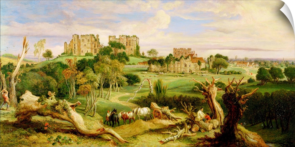 XYC222690 Kenilworth Castle, Warwickshire, 1840 (oil on panel) by Ward, James (1769-1859); 60x118.4 cm; Yale Center for Br...