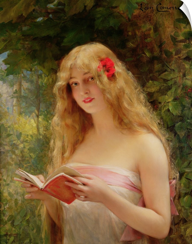 MAL87783 La Belle Liseuse (The Beautiful Reader) by Comerre, Leon Francois (1850-1916); 82x65 cm; Mallett Gallery, London,...