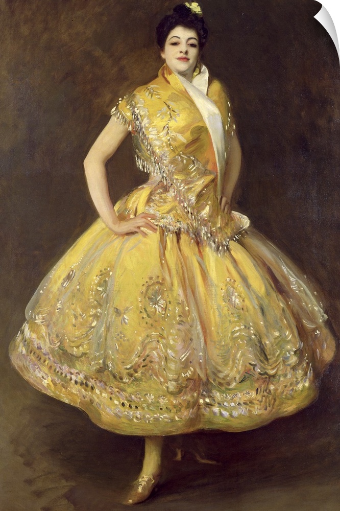 XIR27886 La Carmencita, 1890 (oil on canvas)  by Sargent, John Singer (1856-1925); 232x142 cm; Musee d'Orsay, Paris, Franc...