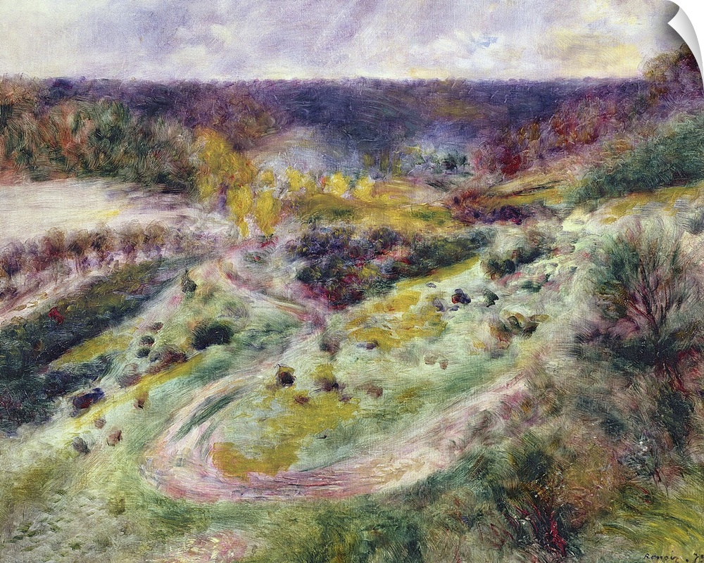 BAL72600 Landscape at Wargemont, 1879  by Renoir, Pierre Auguste (1841-1919); oil on canvas; 80x100 cm; Toledo Museum of A...