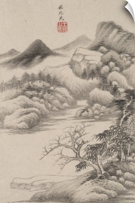Landscape In The Style Of Various Old Masters In The Style Of Dong Yuan, 1669