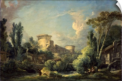 Landscape With Castle And Mill, C1765