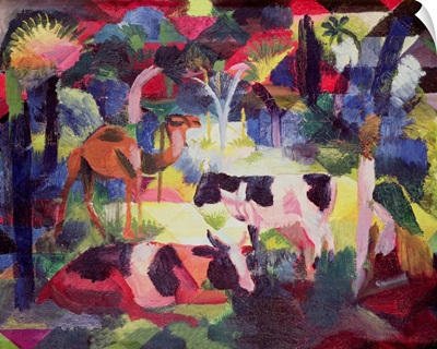 Landscape with Cows and a Camel